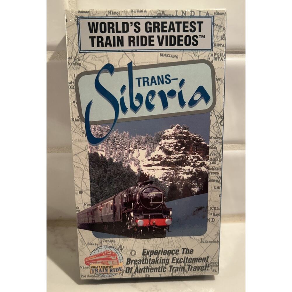 Vtg Worlds Greatest Train Ride Trans Siberia 1995 Railroads Locomotives VHS Tape